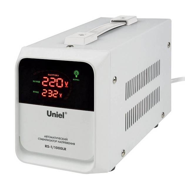 Стабилизатор напряжения для холодильника Uniel 1000ВА RS-1/1000LR UL-00003601 фото 