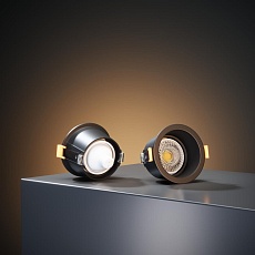 Встраиваемый светильник Elektrostandard Hide 25008/01 GU10 черный a064263 4