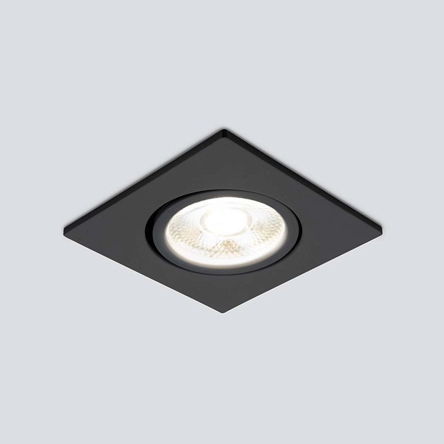 Встраиваемый светодиодный светильник Elektrostandard 15273/LED черный a056033 Фото № 4