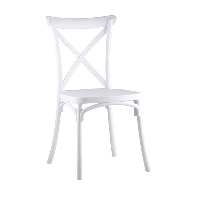 Кухонный стул Stool Group Кроссбэк пластиковый белый Y030 white изображение 1 Кухонный стул Stool Group Кроссбэк пластиковый белый Y030 white Фото № 1