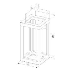 Уличный настенный светодиодный светильник Elektrostandard Frame 1527 Techno Led черный a051855 1