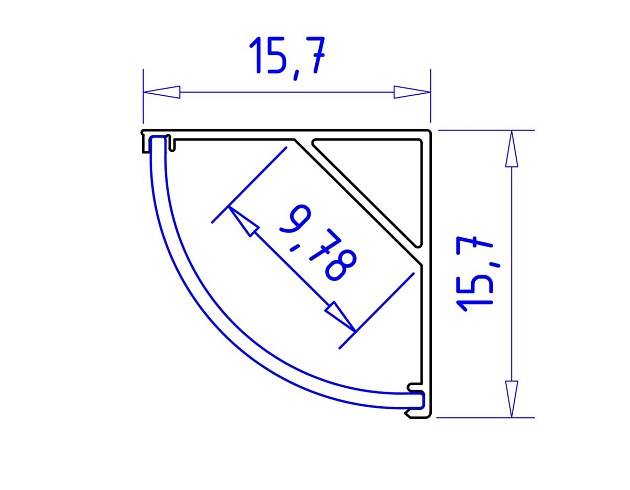 Профиль с рассеивателем Ambrella Illumination GP2100AL Фото № 2