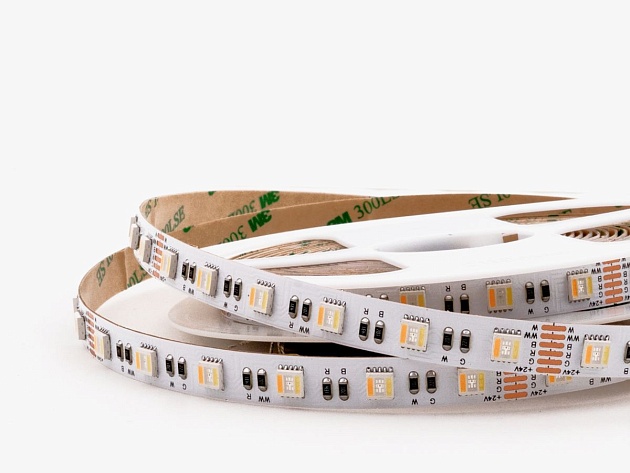 Светодиодная лента LEDS POWER 5050 60/м (19,2Вт/м) 24В RGB+CCT 005980 изображение 1 Светодиодная лента LEDS POWER 5050 60/м (19,2Вт/м) 24В RGB+CCT 005980 Фото № 1