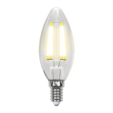 Набор светодиодных ламп филаментная Uniel E14 7,5W 3000K прозрачная LED-C35-7,5W/WW/E14/CL GLA01TR UL-00008081 1