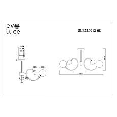 Потолочная люстра Evoluce Formae SLE220912-08 1