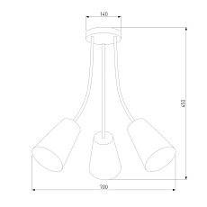 Потолочный светильник TK Lighting 2106 Wire Colour 1