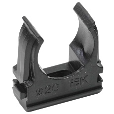 ELASTA Держатель с защелкой CF20 черный IEK CTA10D-CF20-K02-100