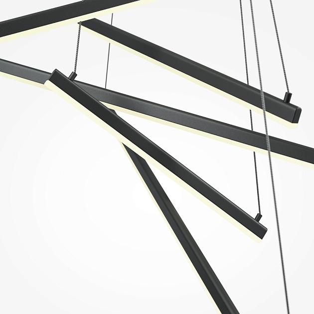 Подвесной светодиодный светильник Maytoni Line MOD016PL-L96BK Фото № 4