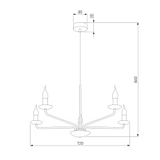 Подвесная люстра TK Lighting 10253 Limal 1