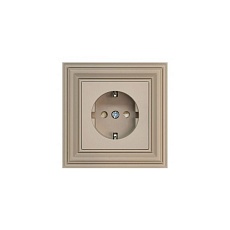 Розетка 2P+E Liregus Retro кремовый омбре 29-124