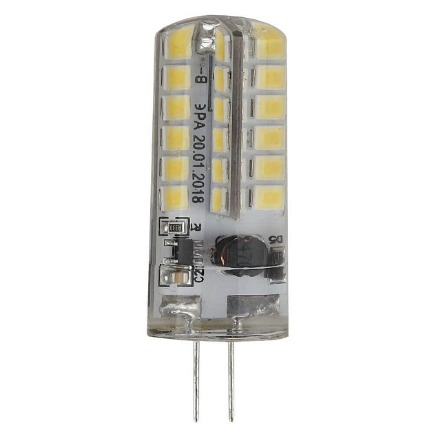 Лампа светодиодная ЭРА G4 3,5W 4000K прозрачная LED JC-3,5W-12V-840-G4 Б0033196 фото 
