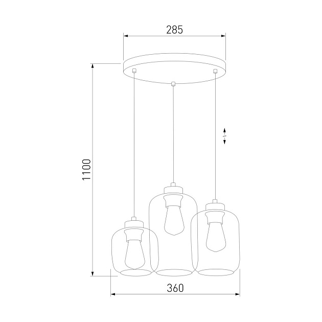 Подвесная люстра TK Lighting 3325 Marco Green фото 2