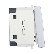 Выключатель LK Studio 45х22,5мм (схема 1) 16 A, 250 B (серебристый металлик) LK45 850103-1 1