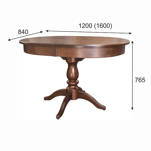 Кухонный стол Мебелик Тарун 4 005473 изображение 3 Кухонный стол Мебелик Тарун 4 005473 Фото № 3