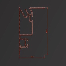 Профиль Flexy для изготовления потолочных ниш и светильников 8816 IZI UNI 01 9016 1