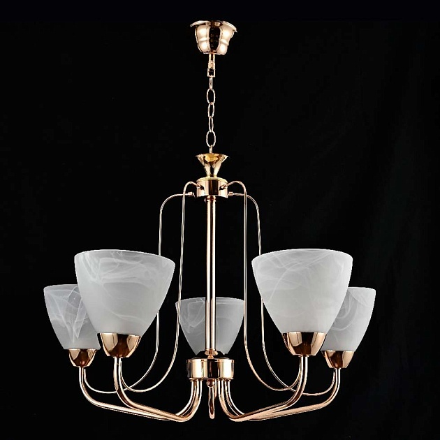 Подвесная люстра ЭкономСвет 13134/5FGD WT Фото № 1