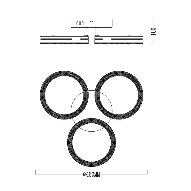 Потолочная светодиодная люстра Escada Fianit 10282/3LED Фото № 6