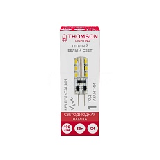 Лампа светодиодная Thomson G4 3W 3000K прозрачная TH-B4222 1