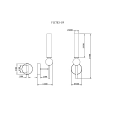 Бра Moderli Illis V11793-1W 1
