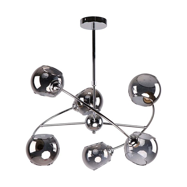 Подвесная люстра ЭкономСвет 20690/6CR GR изображение 1 Подвесная люстра ЭкономСвет 20690/6CR GR Фото № 1
