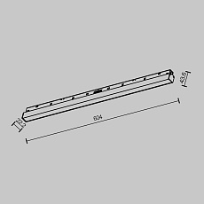 Трековый светодиодный светильник Maytoni Technical Basis TR030-2-24W2.7K-B 2