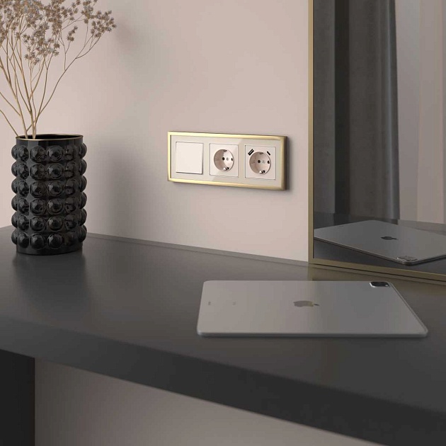 Выключатель Werkel айвори акрил W1110043 4690389196980 Фото № 2