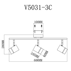 Спот Moderli David V5031-3C 1