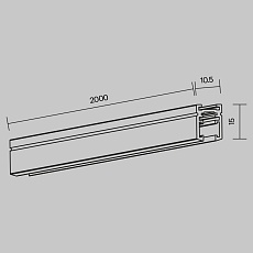 Шинопровод Maytoni Technical Levity Busbar TRX184-112B 1