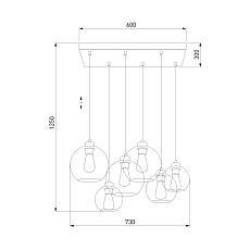 Подвесной светильник TK Lighting 2164 Cubus 1