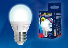 Лампа светодиодная диммируемая Uniel E27 7W 4000K матовая LED-G45 7W/4000K/E27/FR/DIM PLP01WH UL-00004301 1