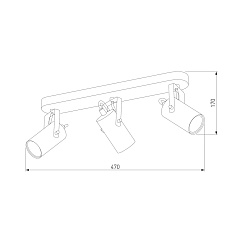 Спот TK Lighting 6502 Redo Black 1