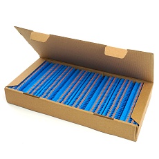 Зажим пружинный, 4-проводной проходной ЗНИ - 2,5 ,JXB PT 2,5 , синий LD574-2-25 2