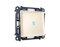 Комплект механизма 1-кл выключателя AMBRELLA VOLT с подсветкой 10000K ALFA Бежевый матовый QUANT (AP3220, VM101, G17B) MA322020