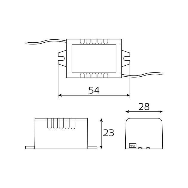 Блок питания Gauss 5W 12V IP67 BT520 Фото № 4