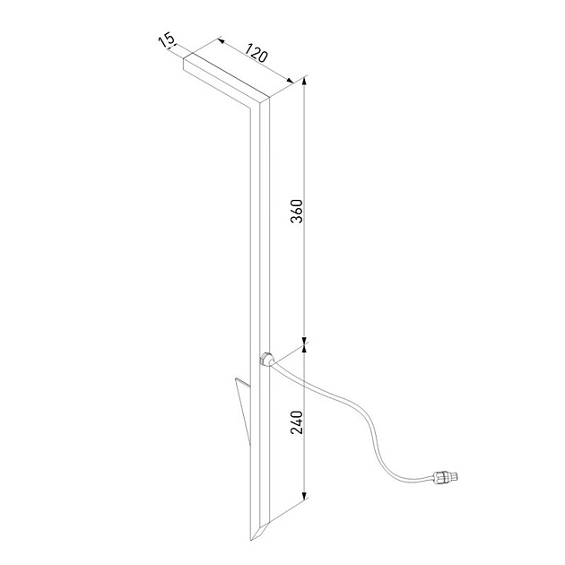 Уличный светодиодный светильник Elektrostandard 35181/S a067902 Фото № 2