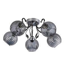 Потолочная люстра ЭкономСвет 12193/5CR+PBK SM