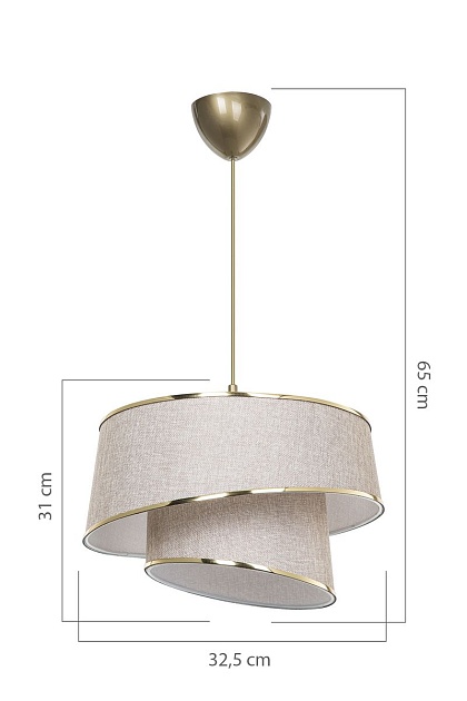 Подвесной светильник Toplight Adriana TL1621H-01BG Фото № 2