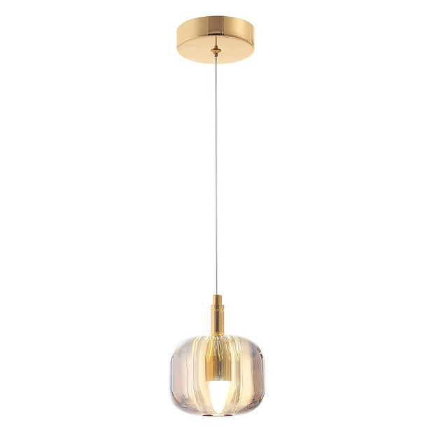 Подвесной светильник Crystal Lux Box SP1 Gold/Amber Фото № 4