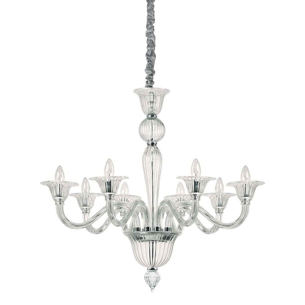 Подвесная люстра Ideal Lux Brigitta SP8 Trasparente 199382 Фото № 1