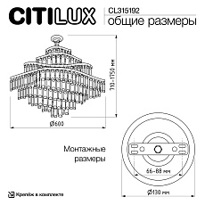 Подвесная люстра Citilux Naiad CL315192 1