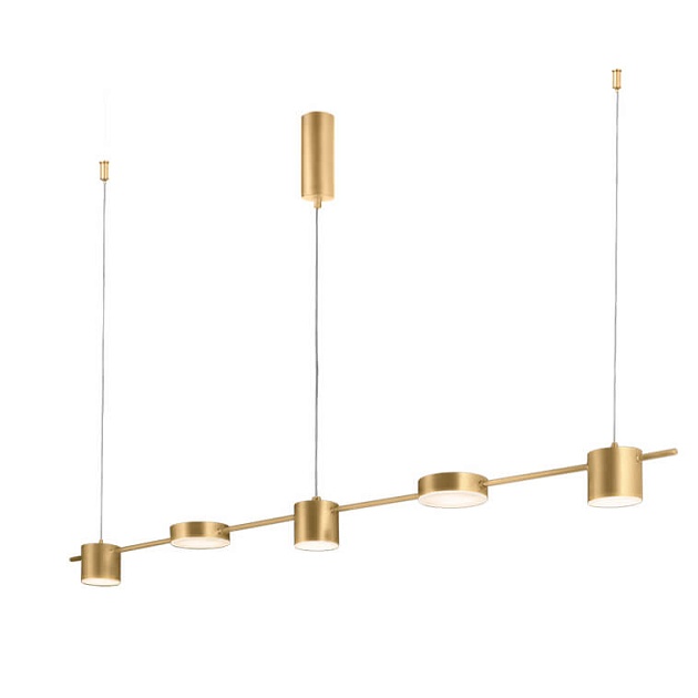 Подвесной светодиодный светильник Crystal Lux Tristan SP5 L1200 Gold Фото № 1
