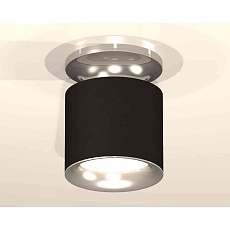 Комплект накладного светильника Ambrella light Techno Spot XS7402083 SBK/PSL черный песок/серебро полированное (N7927, C7402, N7012) 1
