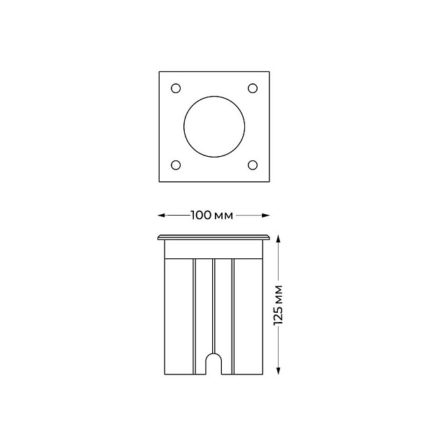 Грунтовый светильник Italline IT8310 Фото № 2