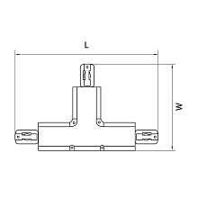 Коннектор T-образный Lightstar Barra 504139 1