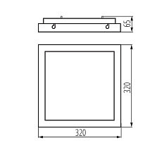 Потолочный светодиодный светильник Kanlux TYBIA M 25W-NW-SE B 24647 2