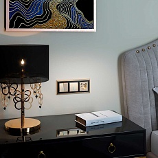 Выключатель Werkel одноклавишный проходной с подсветкой шампань рифленый W1112110 4690389160097 5