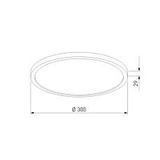 Потолочный светодиодный светильник TK Lighting 18796 Aqua CCT+DIM IP54 1