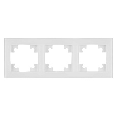 Рамка 3-постовая Stekker Катрин белый GFR00-7003-01 39256
