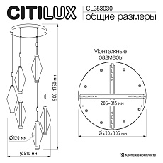 Подвесной светильник Citilux Tanna CL253030 1