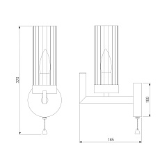 Бра Eurosvet Arganie 60133/1 латунь 1